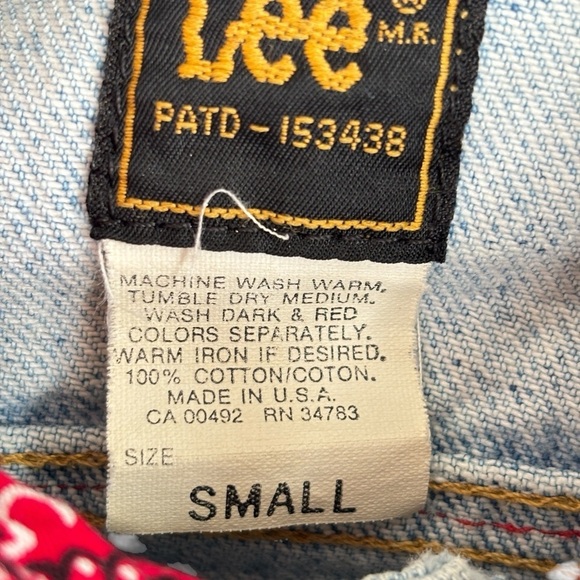 Vintage Lee Rider Denim Jacket Womens Small Custom Western Rodeo Made in the USA - Picture 11 of 14
